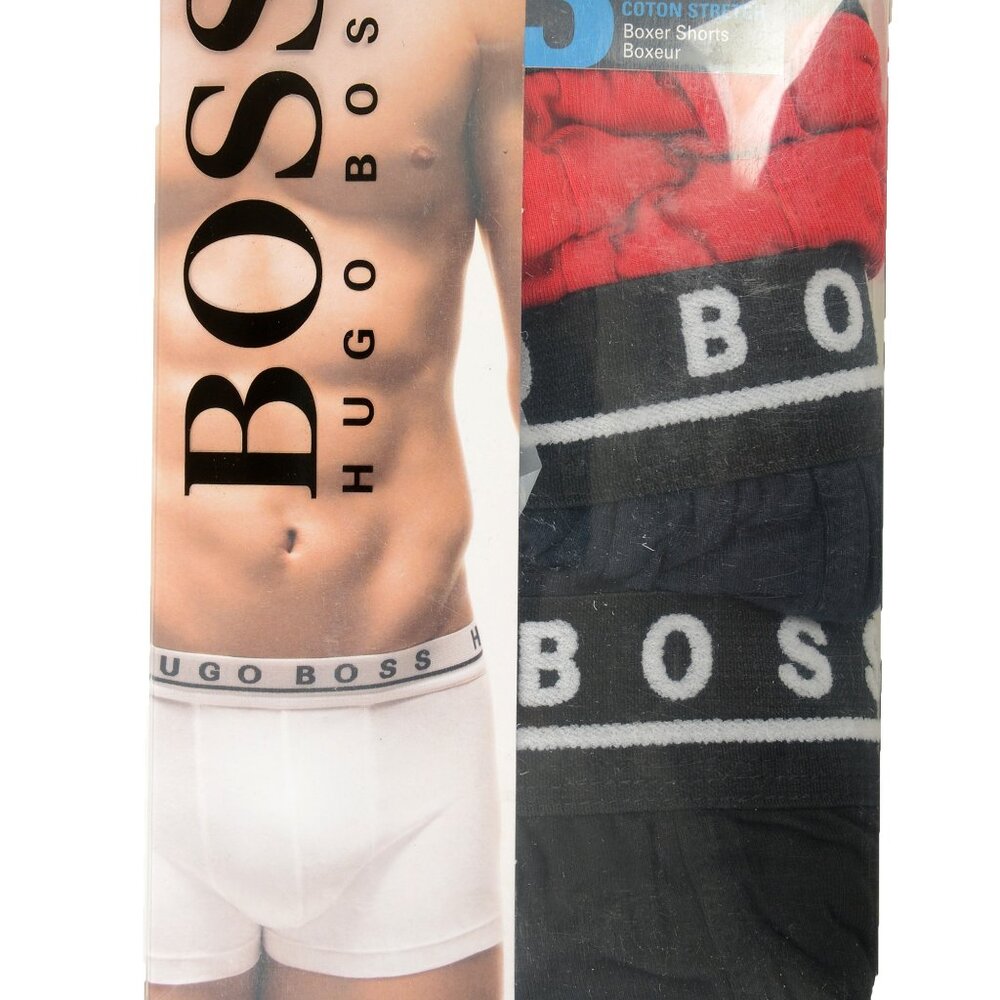 Hugo Boss Men's Boxer3P FN 3Pack Stretch Boxer Shorts Underwear US 2XL IT 56